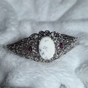 Karis STS Dendritic Agate & 2  Accent Stone Bracelet